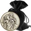 LUNEXUS Christophorus - Magnete per auto, diametro 3,6 cm, motivo: San Cristoforo, benedetto, santo patrono per automobilista, ciondolo per auto di Christopherus, magnete per auto