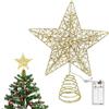 YOCUBY decorazioni albero di natale,Puntale per albero di Natale con