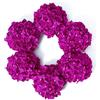 DuHouse Fiori artificiali di ortensia in seta più grandi con stelo, fiori finti di ortensia per matrimoni, casa, giardino, centrotavola, confezione da 6 (fucsia scuro)