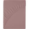 wyewye Lenzuolo con gli angoli da 160 x 200 x 25 cm, tessuto in microfibra, senza restringimento e senza sbiadimento, colore rosa