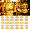 NEOVSUNY 30 Pezzi NEOVSUNY Catena di Luci LED con Batteria, Piccola con 3 Modalità di Illuminazione, 2M 20 LED, Catena di Luci a Batteria in Filo di Rame Impermeabile per Natale, Esterni, Giardino, Interni