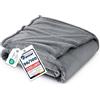 Bedsure Plaid Divano Coperta Pile - Flanella, 150 x 200 cm, Grigio | Leggera e traspirante, coperta in flanella spessa e morbida, per casa e regalo, tutto l'anno, per uomo e donna