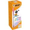 BIC Penne a Sfera Multicolore Cristal Fun, Colori Assortiti, Punta Larga, 1.6 mm, Confezione da 20, Fornitura per Cancelleria Scuola