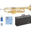 YAMAHA YTR-2330 Bb tromba laccata oro ottone giallo con custodia rigida per p...