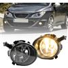 NSLUMO Fendinebbia Anteriori per Seat Leon Mk2 1P Ibiza IV Altea Toledo 2Pcs Paraurti Anteriore Fendinebbia Fari con Lampadine Alogene 9006 HB4 Fendinebbia Luci di Guida