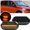 NSLUMO 2 pz Lente Affumicata LED Indicatore Laterale Ripetitore Segnale di Girata Luce Per Dacia Logan Duster Renault Twingo 1 2 3