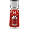 Smeg, Macinacaffè CGF11RDEU, Livello di Macinatura Regolabile, 30 Step di Macinatura, Contenitore Chicchi Caffè da 350g, Quantità di macinatura regolabile, con Sistema Antistatico, 150W, Rosso