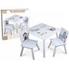 Teorema Set Tavolino con Sedie in Legno
