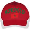 Supportershop Calcio Marocco cap, Rosso, Taglia Unica Taglia Produttore Taglia One Sizeque EU