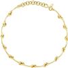 Breil, Collezione Tie Up, Collana Donna in Acciaio Specchiato IP Gold, Gioiello Donna Elegante e Sofisticato con Piccoli Nodi o Intrecci, Lunghezza Regolabile 39-46 cm, Colore Gold