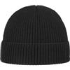 Hatshopping Cappellishop Portuale Cuffia a Maglia con Teflon Berretto Risvolto Beanie Invernale Taglia Unica - Nero