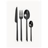 SERAX Set di posate opache spazzolate Dune, 6 persone (24 pz) - Nero