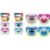 MAPA Gmbh NUK SUCCH SIGNATURE NIGHT SILICONE 0-6 2 PEZZI