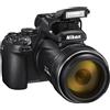 Nikon Fotocamera Bridge compatta Coolpix P1000 - Nero + Nikon Nikkor Wide Optical Zoom 24-3000mm f/2.8-8 ED VR f/2.8-8 - refurbished