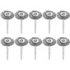 FTVOGUE 10Pcs Spazzola Mini acciaio inossidabile Kit lucidatura Pulizia delle ruote Utensile rotante per smerigliatrice Utensile rotante Trapano elettrico
