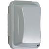 TayMac MM410G Coperchio per presa resistente alle intemperie non metallico, 14,5 cm L x 6,9 cm W, grigio, policarbonato, grigio