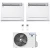 Panasonic CONDIZIONATORE PANASONIC DUAL SPLIT CONSOLE A PAVIMENTO 9000+12000 BTU INVERTER CU-2Z41TBE A+++