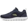 Skechers Sneaker Track Glendor Uomo, Navy Knit Lime Pu, 46 EU