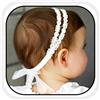 Fashband Fasce per neonate per capelli elastiche con doppio pizzo Accessori con fiocco morbido
