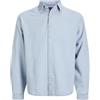 JACK & JONES Camicia in Jeans da Uomo Loose Fit, Blu Jeans Scuro, XXL