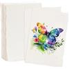 120 Fogli Carta Per Acquerelli In Cotone 300 G/m² - Pressata A Freddo, 12,7x17,8 Cm, Per Artisti E Studenti