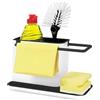 COACOM 1 contenitore per utensili da cucina, organizer per lavelli da cucina, porta spugna da cucina, scaffale per la pulizia e scarico, accessorio da cucina rimovibile