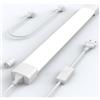 ANTENLICHT Plafoniera LED Soffitto 40cm con Spina Plug and Play o Cablata, Semplice Collegamento in Serie Plafoniera Garage 16W 1760LM Bianco Freddo 5000K, Barra LED Tubo Impermeabile IP65, 1 Pezzi