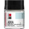 Marabu Vernice Opaca Aqua incolore, 50 ml Vetro, Vernice acrilica Trasparente Opaca e setosa a Base d'Acqua, Resistente alla Luce, per la verniciatura di Molti Oggetti e Materiali Artigianali
