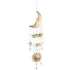 Deco 79 41425 - Scacciaspiriti con luna eclettica, stelle, sole, 2,5 cm di larghezza x 99,1 cm di altezza, oro
