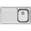Barazza Lavello una vasca con gocciolatoio sx B_Fast 1LFS91S finitura acciaio inox satinato da 86x50 cm