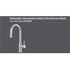 Barazza Miscelatore monocomando 1RUBS1DS finitura acciaio inox satinato