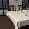 Tovaglia rettangolare in cotone colorato ideale per interni ed esterni -Beige / 140 x 180 cm