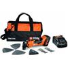 FEIN Multimaster AMM 500 Plus 4.0 Ah NYLON BAG EDITION, Set 18 accessori segare e levigare, Compatibile batterie AMPShare/Bosch 18 V, con caricabatteria, 1 batteria 18 V/4Ah incl. Borsa nylon FEIN
