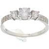 Beneto Anello Silver Ring with Crystals AGG197 - Circuito: 56 mm sBE0407-56 Marca, Estándar, Metallo Non prezioso, Nessuna Pietra preziosa
