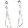 Beneto Orecchini Luxury Silver Earrings with Clear Zircons AGUP2361L sBE1436 Marca, Estándar, Metallo Non prezioso, Nessuna Pietra preziosa