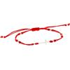 Evolution Group Bracciale Red Kabbalah Bracelet with Cross 13023.3 Red sEG0601 Marca, Estándar, Metallo Non prezioso, Nessuna Pietra preziosa