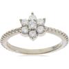 Beneto Anello Silver Ring with Flower AGG211 - Circuito: 54 mm sBE0441-54 Marca, Estándar, Metallo Non prezioso, Nessuna Pietra preziosa