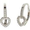 Beneto Orecchini Romantic Silver Earrings with Zircons AGUC2179DL sBE1360 Marca, Estándar, Metallo Non prezioso, Nessuna Pietra preziosa