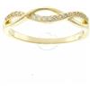 Beneto Anello Gold-Plated Silver Ring with AGG192 Crystals - Circuit: 58 mm sBE0404-58 Marca, Estándar, Metallo Non prezioso, Nessuna Pietra preziosa