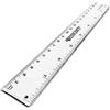 Westcott E-10181 00 Righello in plastica, 20 cm / 8 pollici, scala cm e pollici, trasparente