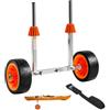 VEVOR Carrello per Kayak, Carico di 113,4 kg, Carrello per Trasporto Tavole da Surf con Pneumatici in Gomma Piena e Cavalletto, Si Smonta in Pochi Secondi, per Paddle Board per Kayak, Canoe