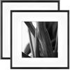 MCS Foundry - Cornice da parete in metallo, 30,5 x 30,5 cm, opaca fino a 20 x 20 cm, confezione da 2, colore: Nero