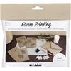 Creativ Mini Craft Kit Foam Printing, beige, 1 pack