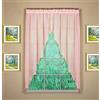 Today's Curtain Emelia Original - Coppia di spavalderie in voile 160 cm, rosa, 228,6 cm x 160 cm (lunghezza x larghezza)