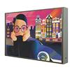 CCRETROILUMINADOS Quadro con cornice in legno laccato bianco illuminato con luce LED serie Pop Art Amsterdam