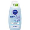Nivea Baby Bagnetto Delicato 450 ml, Detergente neonato per una detersione delicata e idratante ml Schiuma da bagno