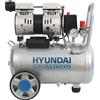 HYUNDAI COMPRESSORE ARIA COMPRESSA ELETTRICO 24 LT SILENZIOSO SUPER SILENZIATO PORTATILE