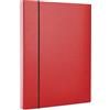 OFFICER PRODUCTS Raccoglitore elastico per ufficio PP A4/40 Rosso/Archiviazione documenti/Tipo espandibile/Tipo con gomma/Materiale-Cartone/PP/Rivestimento-unilaterale/Colore-Rosso/Formato-A4