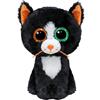 TY Beanie Boos - Luna la Gattina Nera con Occhi Arancioni e Verdi Grandi e Glitter, il Peluche con gli Occhi Grandi Scintillanti - 15 cm - T37388