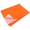 EVG Evergreen Goods - 10 fogli di carta adesiva formato A4, colore arancione fluo, etichette autoadesive stampabili al laser, compatibili con macchine da taglio, sagome Craft Cutters, segnaletica e